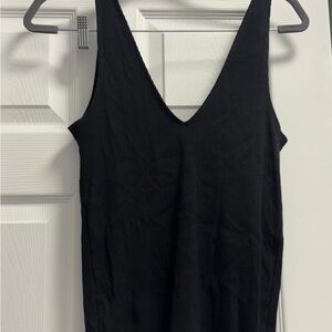 Express Black Ribbed Dress